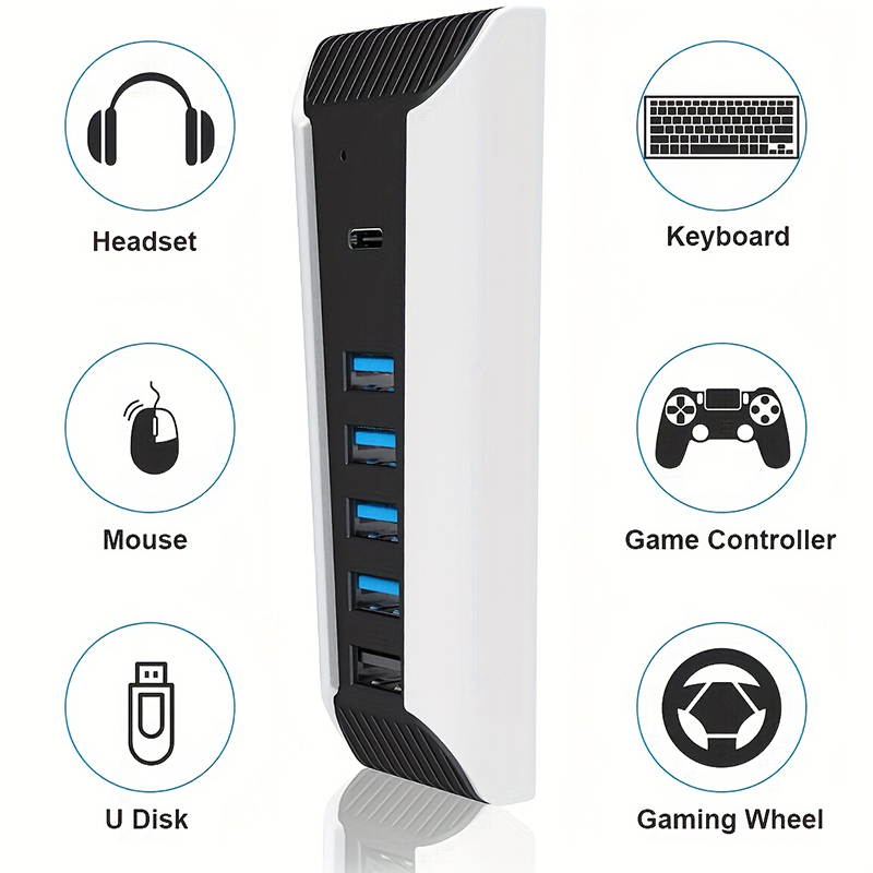 Gaming Keyboard Splitter - PS5 Konsolu için 5'i 1 Arada
