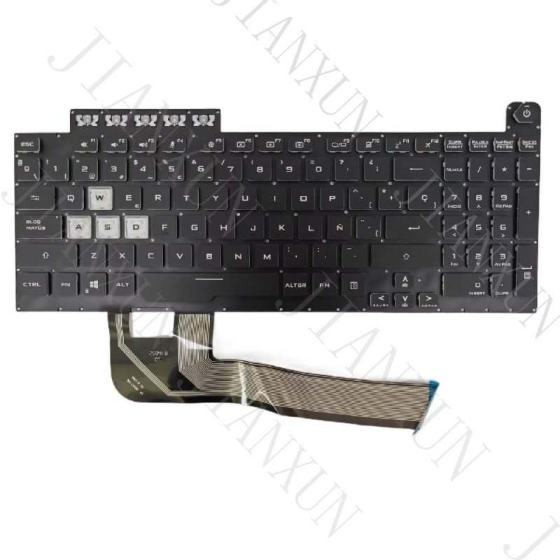 Gaming Keyboard Asus - A+ İspanyolca arkadan aydınlatmalı klavye Asus