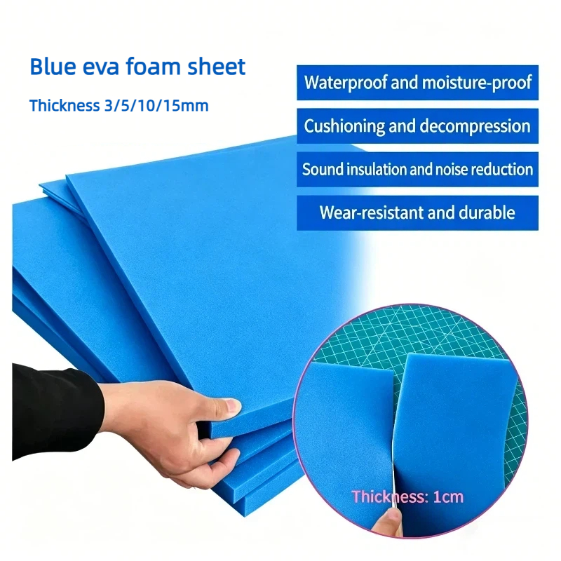 Pe Foam Sheet - 1 adet kalınlık 3/5/10/15mm mavi EVA