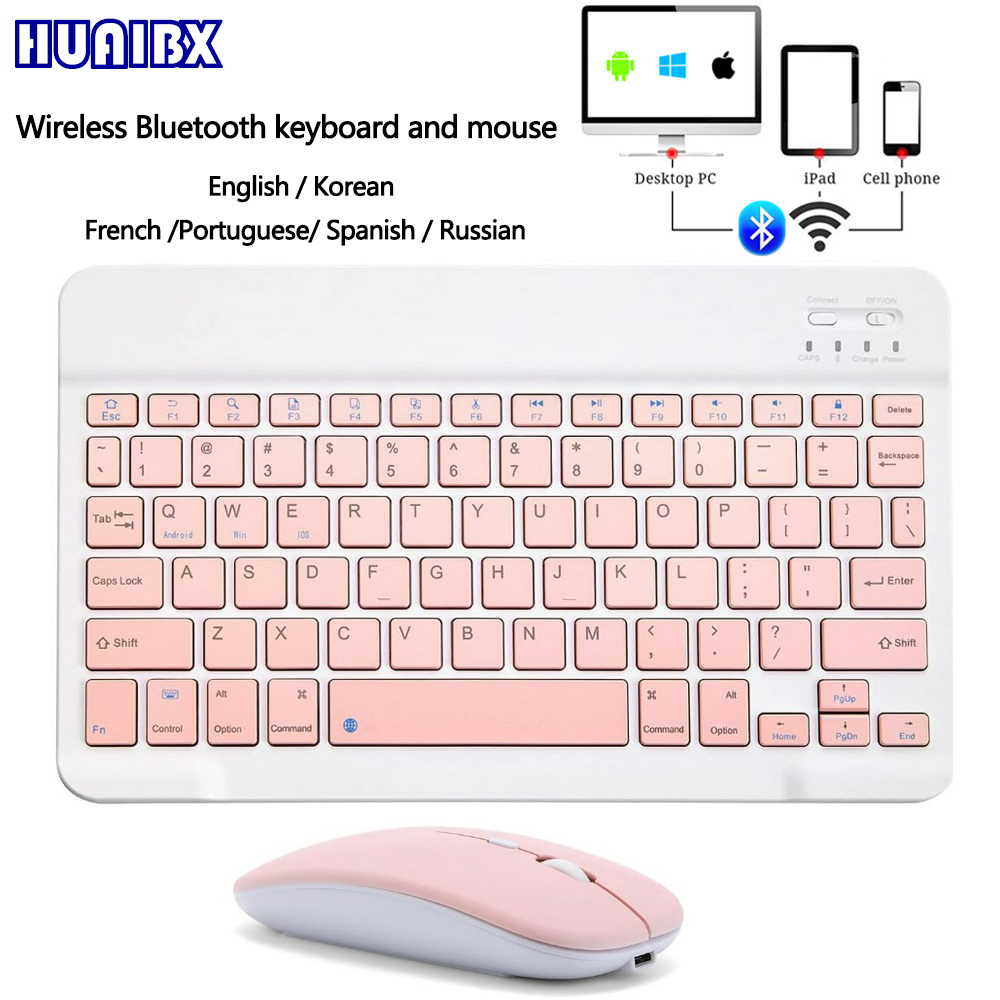 Gaming Keyboard And Mouse Wireless - 10 inç Kablosuz Bluetooth Mini Klavye