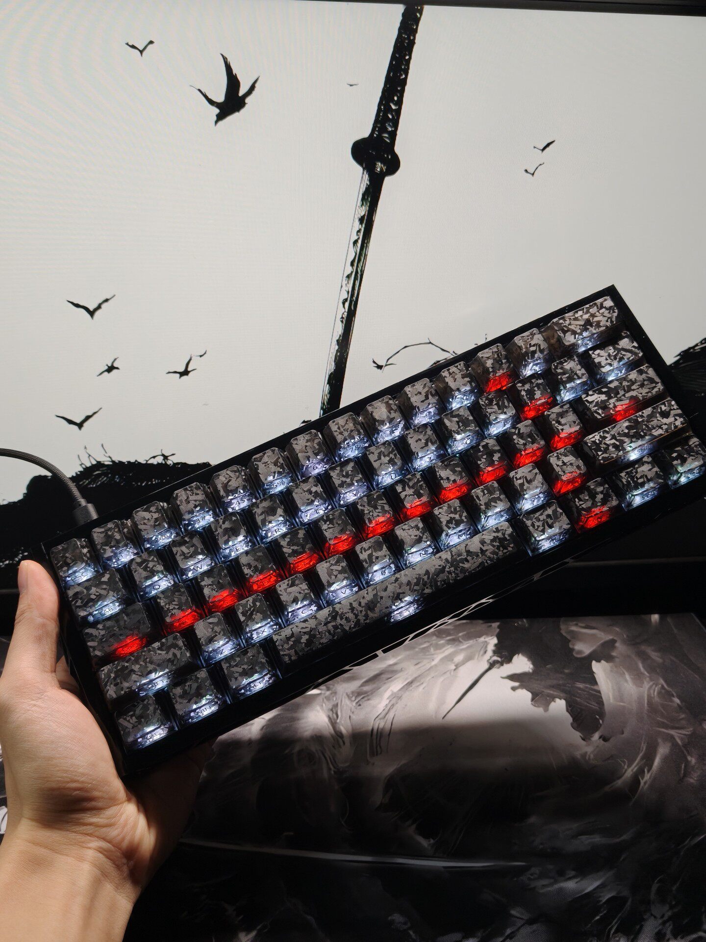 Gaming Keyboard No Number Pad - Özel %60 Düzen Kompakt Oyun RGB