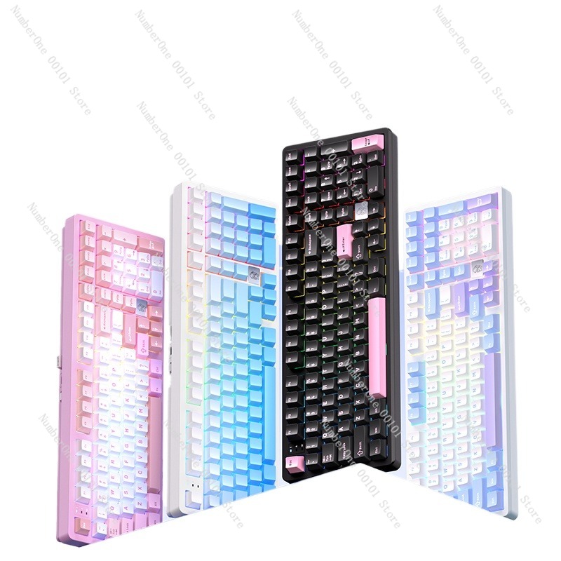 Gaming Keyboard Mechanical - Alüminyum Alaşımlı Mekanik Klavye, Kablosuz Üç