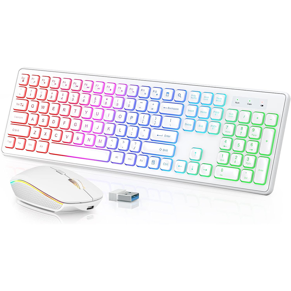 Gaming Keyboard And Mouse Wireless - Arkadan Aydınlatmalı Kablosuz Klavye ve Fare,