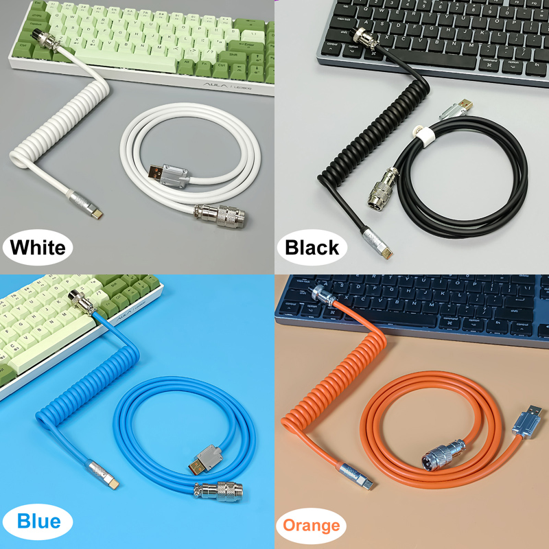 Gaming Keyboard Types - 1.8M PU 6.0 mekanik klavye sarmal