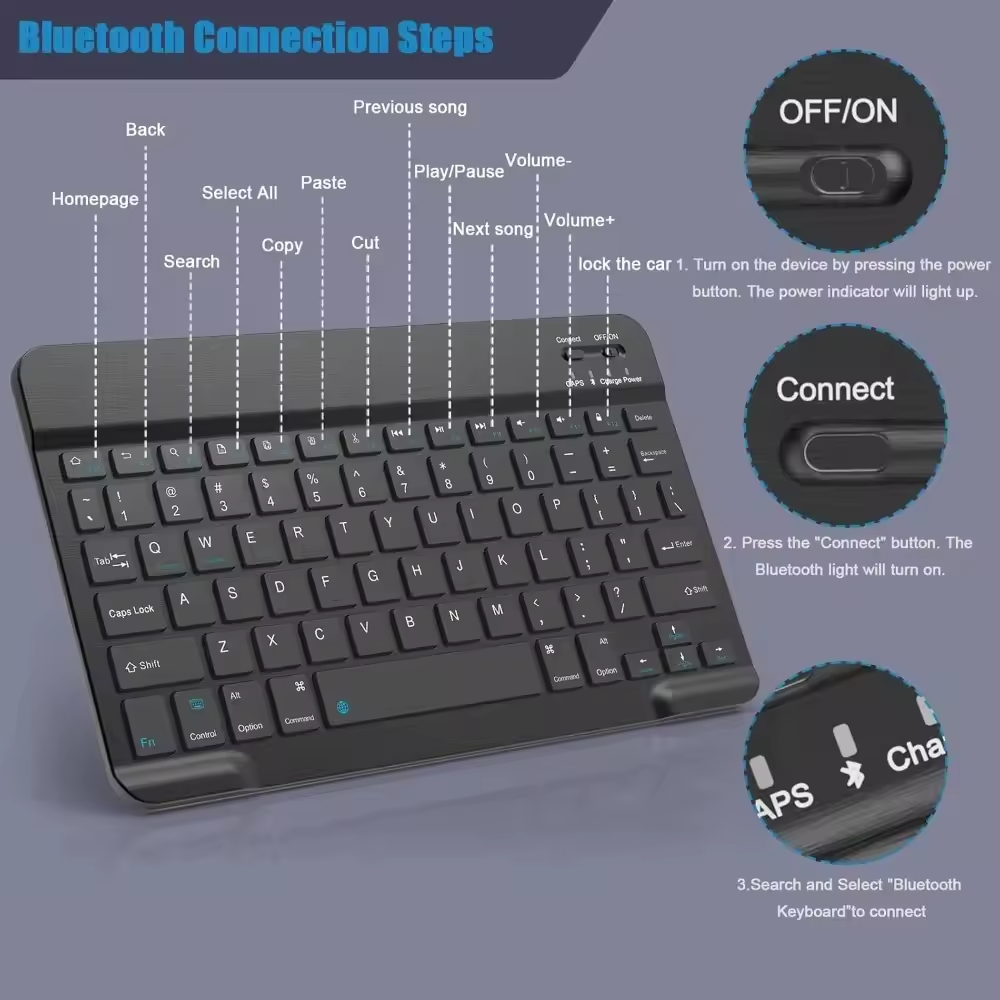 Bluetooth Kablosuz Klavye Cep  - Gaming Keyboard And Mouse Wireless incelemesi ve fiyatı