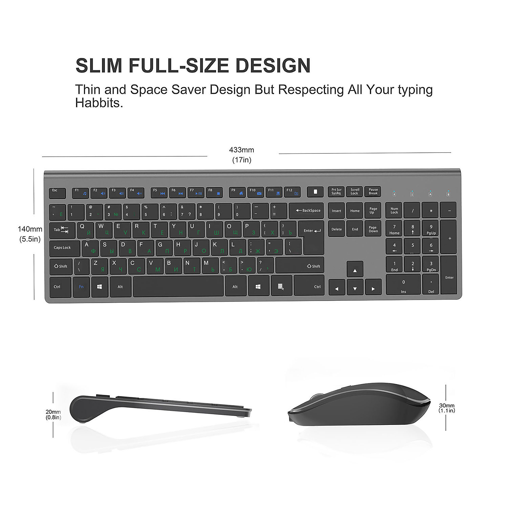 2.4G şarj edilebilir kablosuz  - Gaming Keyboard And Mouse Wireless incelemesi ve fiyatı