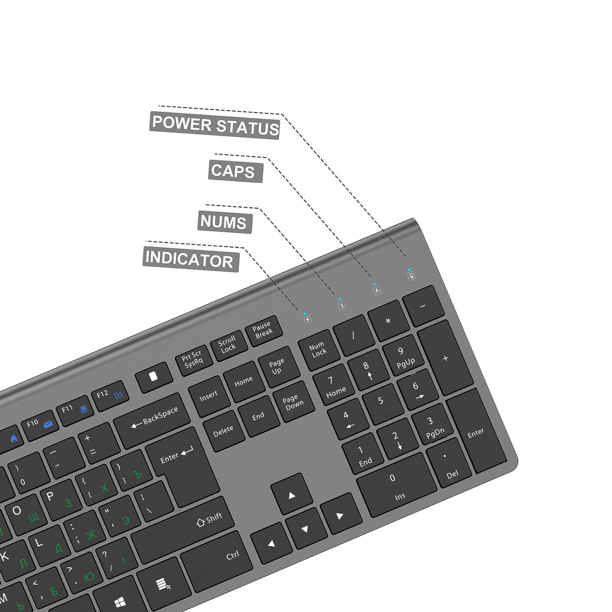 2.4G şarj edilebilir kablosuz  - Gaming Keyboard And Mouse Wireless incelemesi ve fiyatı