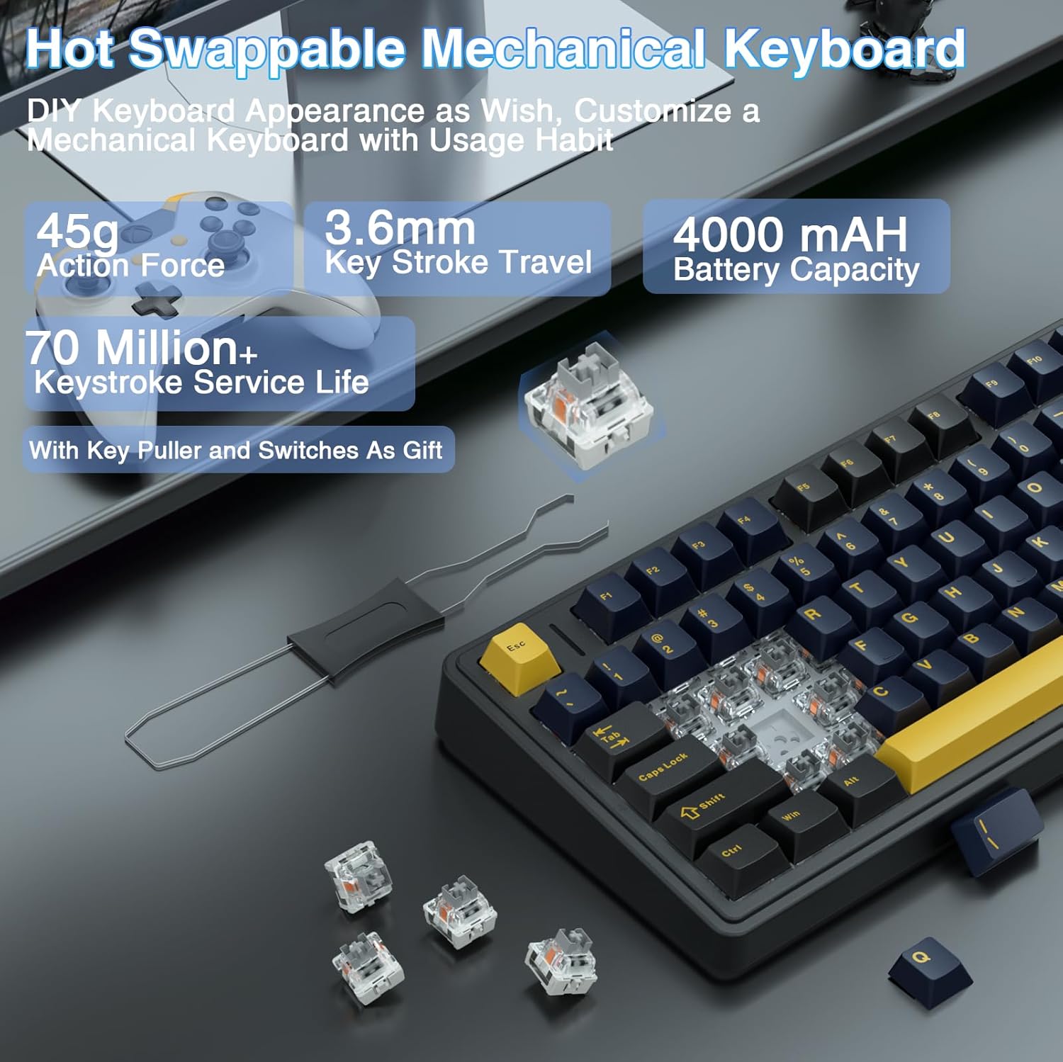 Aula F75 Mekanik Klavye, Tamam - Gaming Keyboard No Number Pad incelemesi ve fiyatı