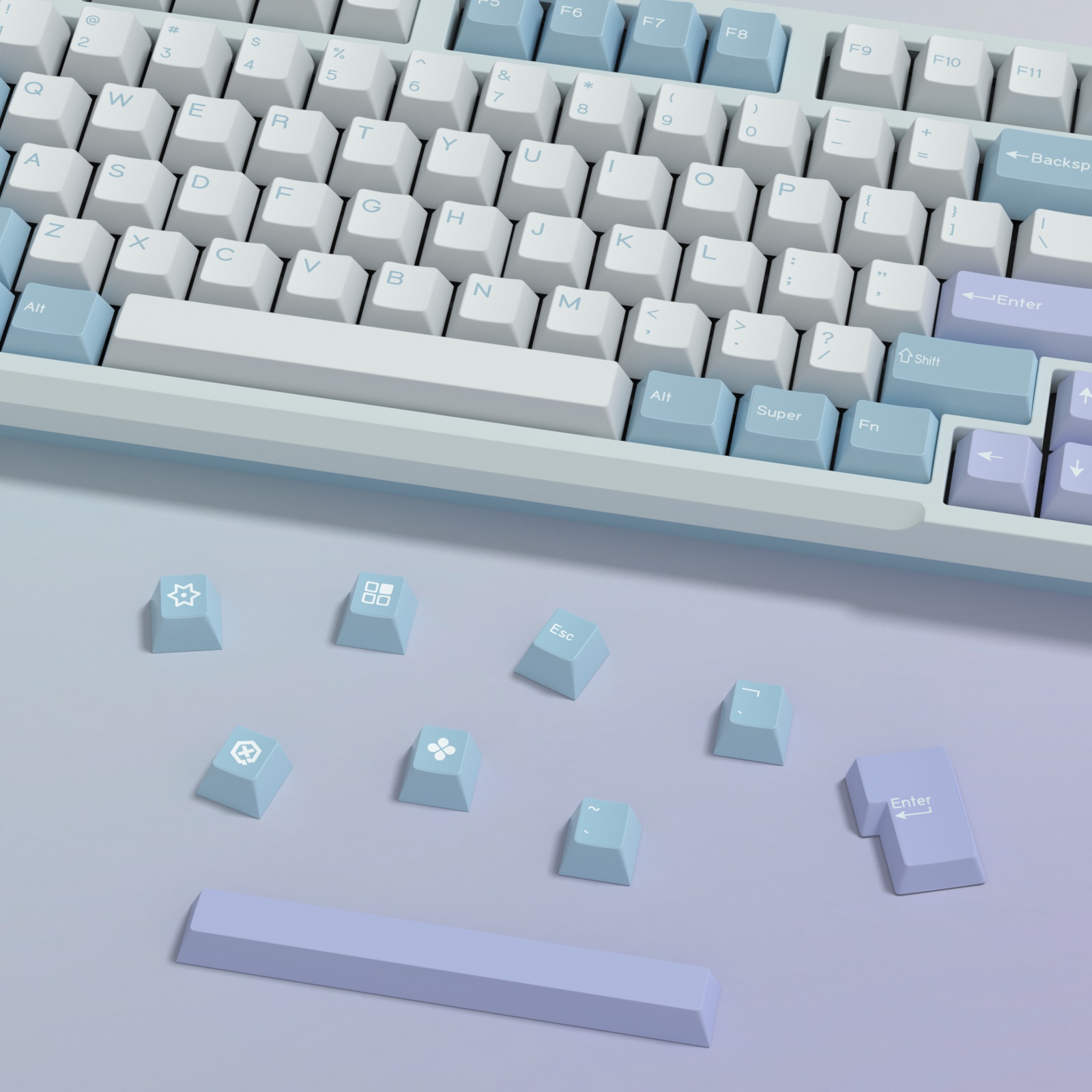 KBDiy GMK Illusion Klavye Tuş  - Gaming Keyboard No Number Pad incelemesi ve fiyatı