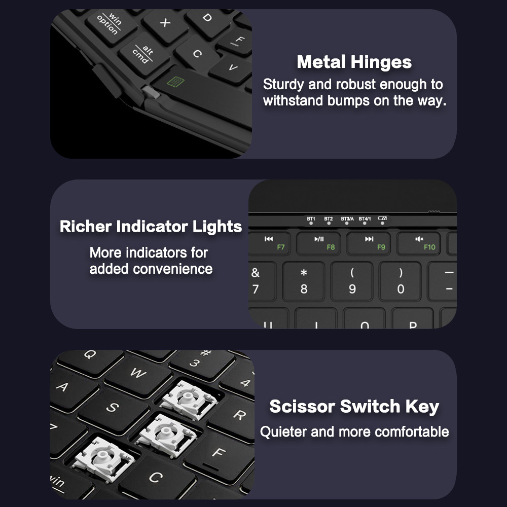 JOMAA Katlanabilir Bluetooth K - Gaming Keyboard No Number Pad incelemesi ve fiyatı