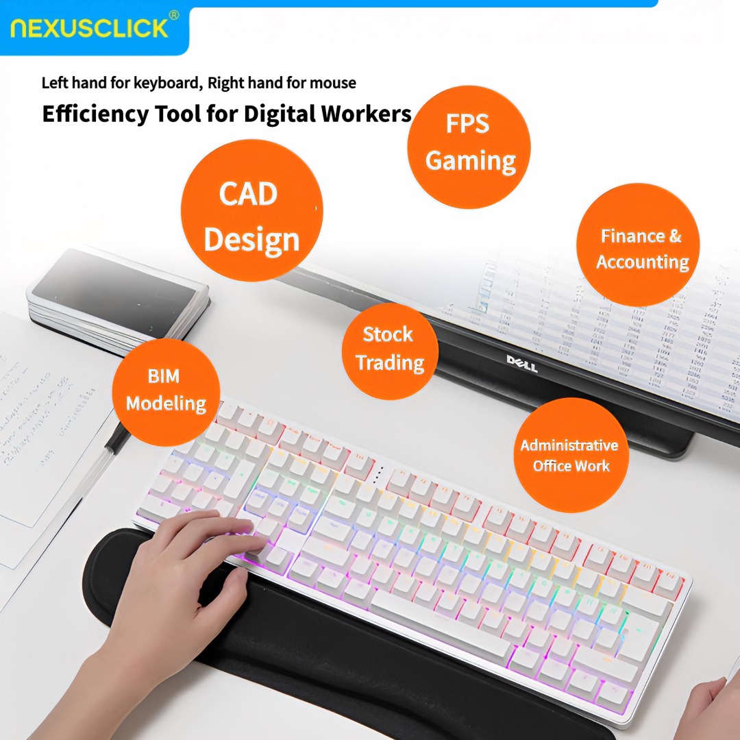 NexusClick Ergonomik Sol El Ku - Gaming Keyboard No Number Pad incelemesi ve fiyatı
