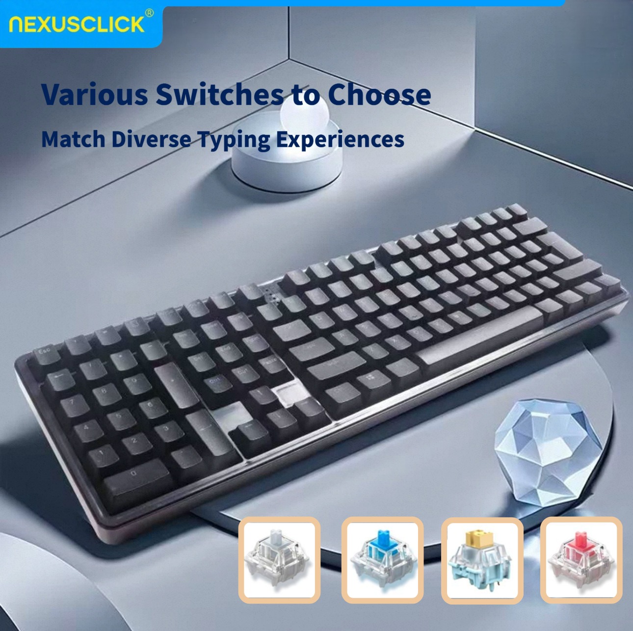 NexusClick Ergonomik Sol El Ku - Gaming Keyboard No Number Pad incelemesi ve fiyatı